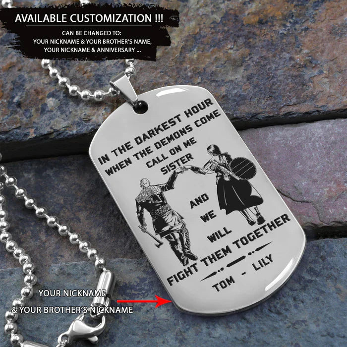 HenryCustoms š„Spartan Custom Engraved Black Dog Tags