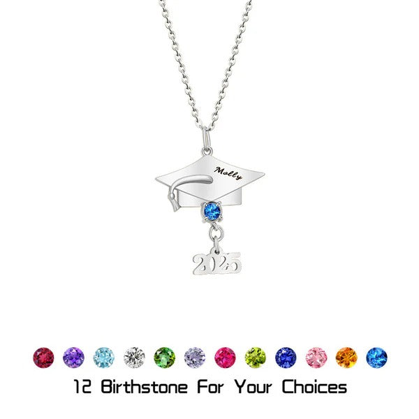 HenryCustoms Personalized Graduation Cap Necklace
