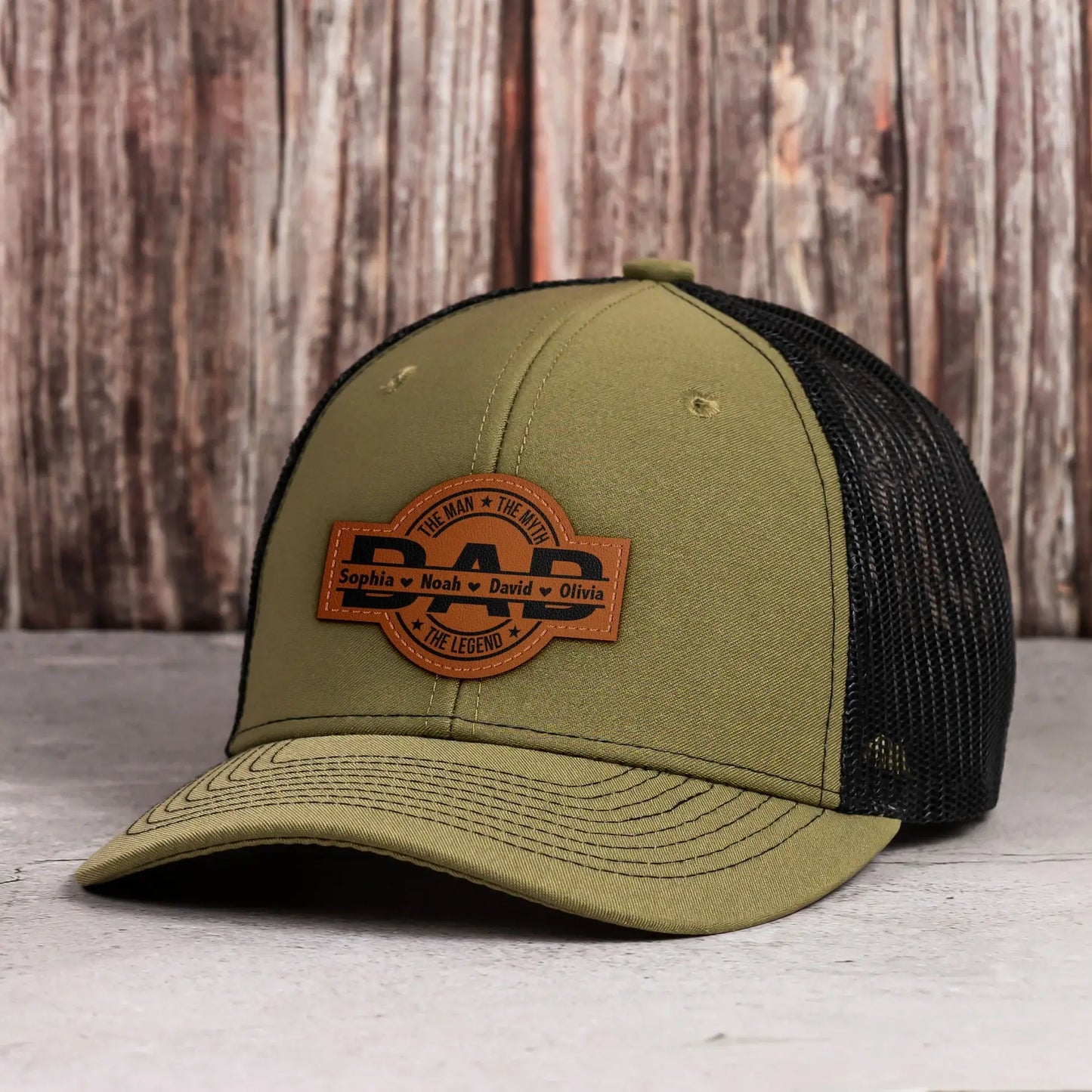HenryCustoms Personalized Leather Patch Hat