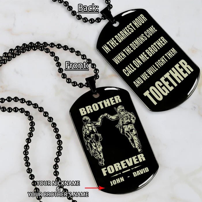 HenryCustoms š„Spartan Custom Engraved Black Dog Tags