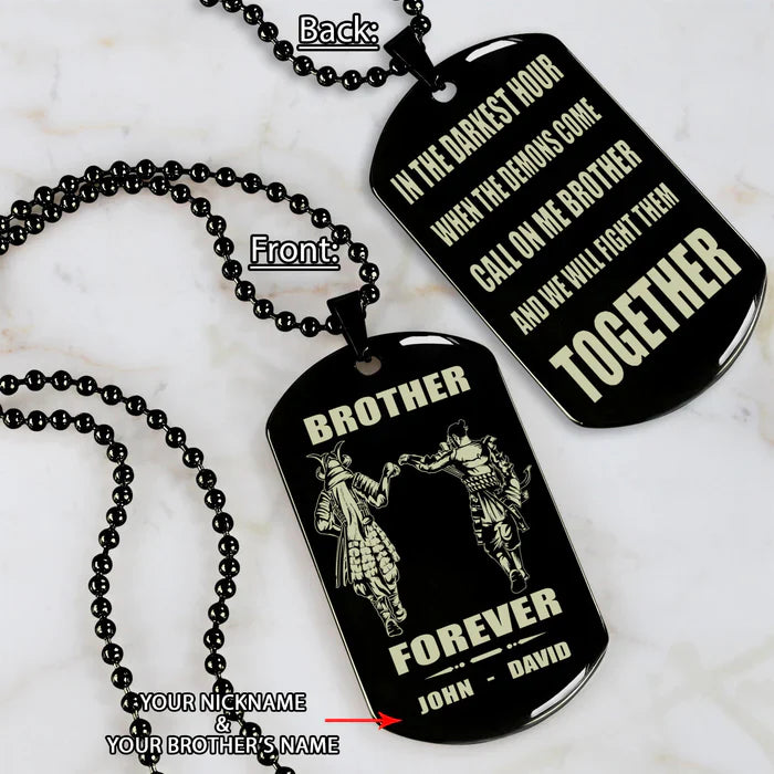 HenryCustoms š„Spartan Custom Engraved Black Dog Tags
