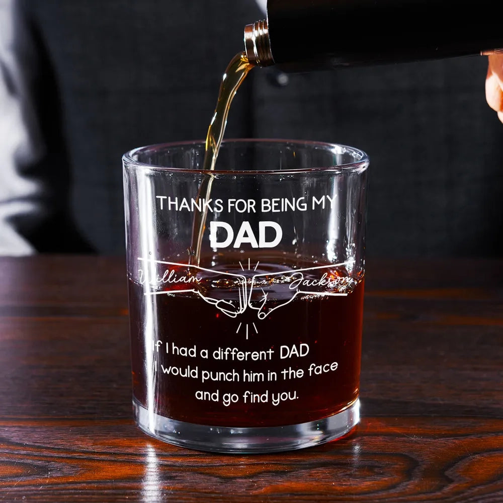 HenryCustoms Engraved Whiskey Glass Gift for Brother - Personalized Present