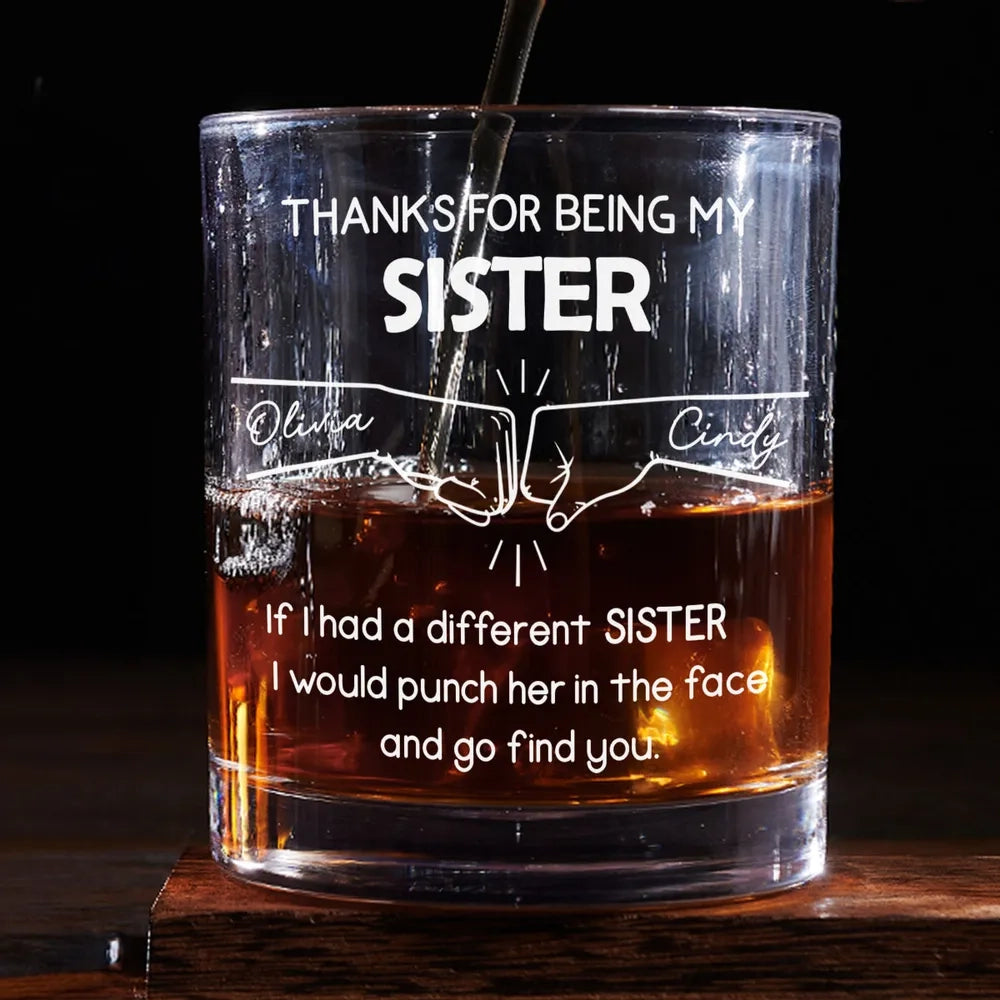 HenryCustoms Engraved Whiskey Glass Gift for Brother - Personalized Present