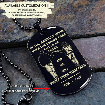 HenryCustoms 🔥Spartan Custom Engraved Black Dog Tags