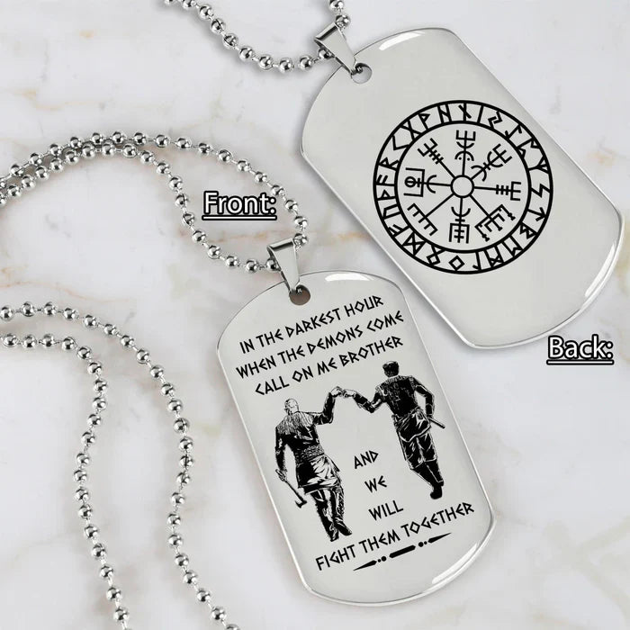 HenryCustoms 🔥Spartan Custom Engraved Black Dog Tags