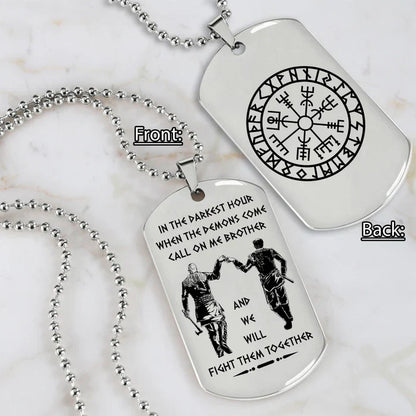 HenryCustoms 🔥Spartan Custom Engraved Black Dog Tags