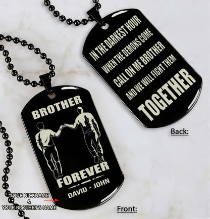 HenryCustoms 🔥Spartan Custom Engraved Black Dog Tags