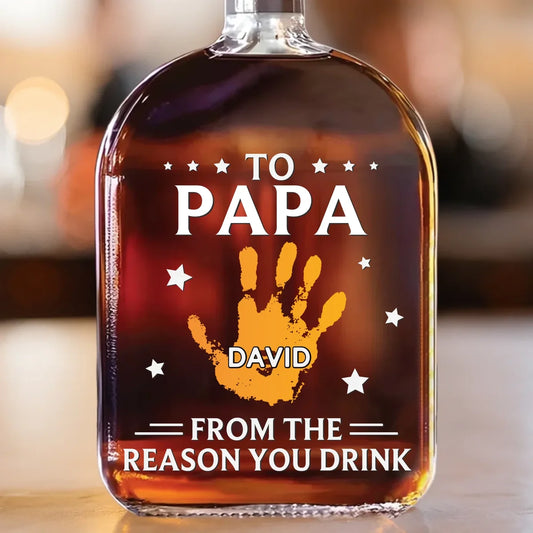 HenryCustoms Family Personalized Custom Whiskey Bottle
