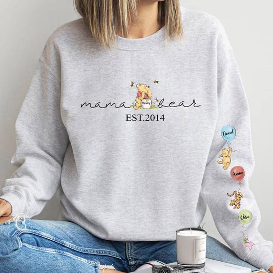 HenryCustoms ❤️Customized Mama Bear Sweatshirt 🐻 Hoodie - Mother's Day 50% off