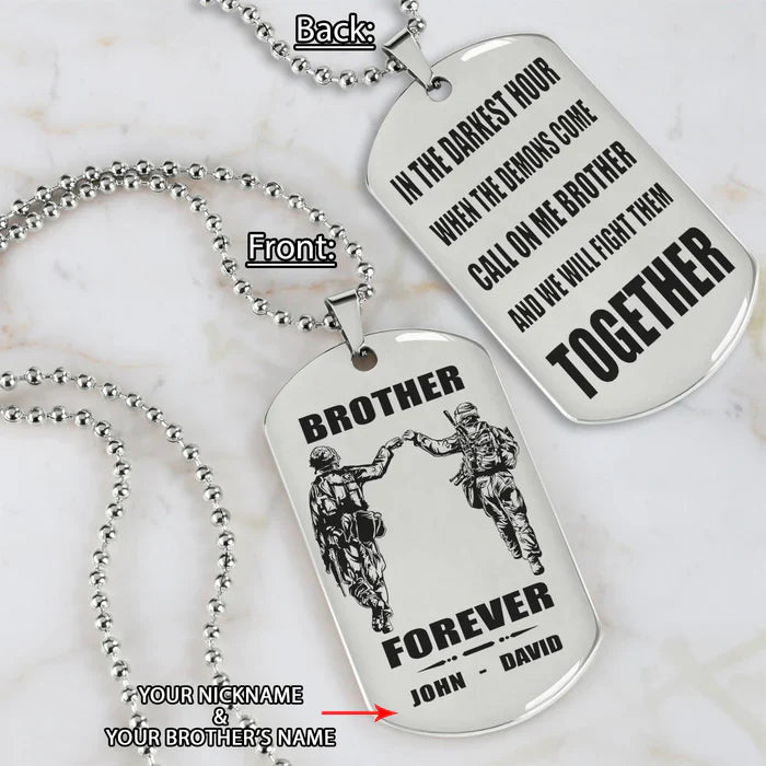 HenryCustoms 🔥Spartan Custom Engraved Black Dog Tags