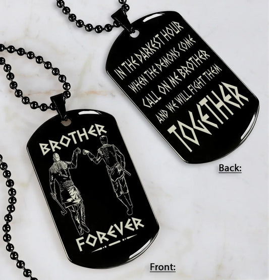HenryCustoms 🔥Spartan Custom Engraved Black Dog Tags