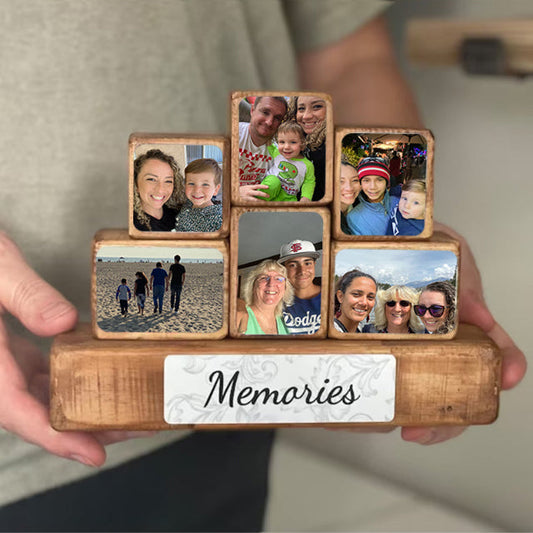 HenryCustoms Stacking Photo Blocks Set - Photo Gift