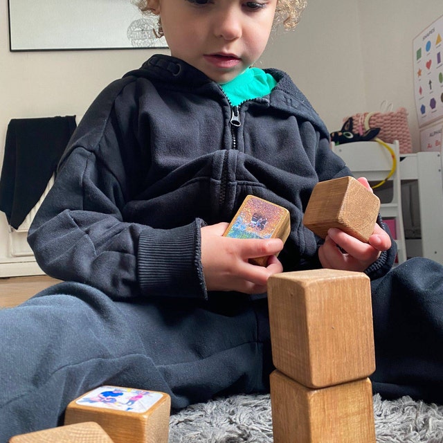 HenryCustoms Stacking Photo Blocks Set - Photo Gift