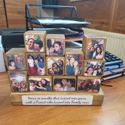 HenryCustoms Stacking Photo Blocks Set - Photo Gift