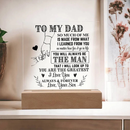 HenryCustoms To My Dad From Son LED Acrylic