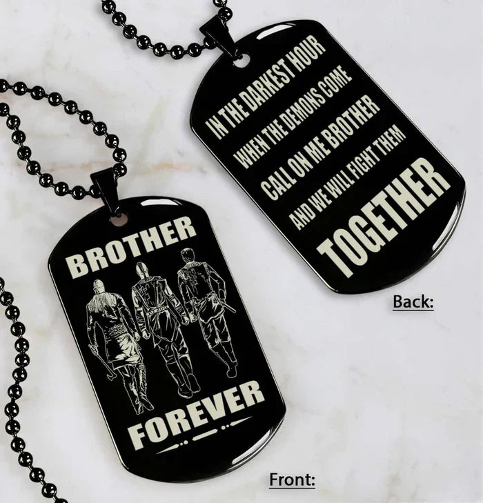HenryCustoms 🔥Spartan Custom Engraved Black Dog Tags