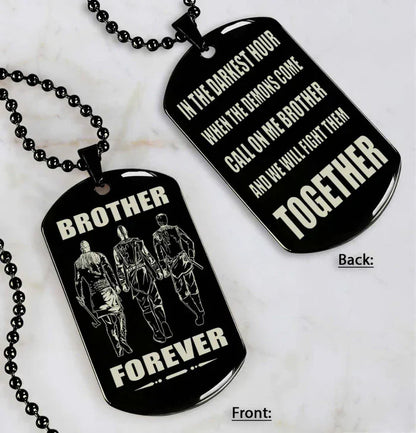 HenryCustoms 🔥Spartan Custom Engraved Black Dog Tags